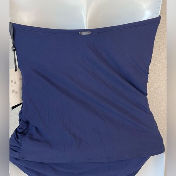 NWT DKNY Navy Blue Tankini and Matching Bottoms Size 6 - Picture 5 of 11